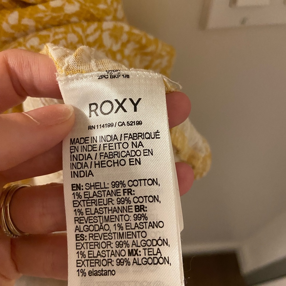 Yellow Roxy Floral Dress - Picture 5 of 5